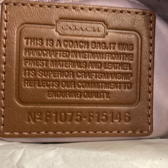 Coach Tan/Brown Canvas Satchel - Picture 5 of 11